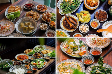 Mâm cơm nhà mang hương vị miền Trung quen thuộc - ăn gì ở đà nẵng buổi tối