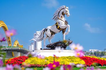 Góc trang trí ngày Tết ở Thành phố Đà Nẵng