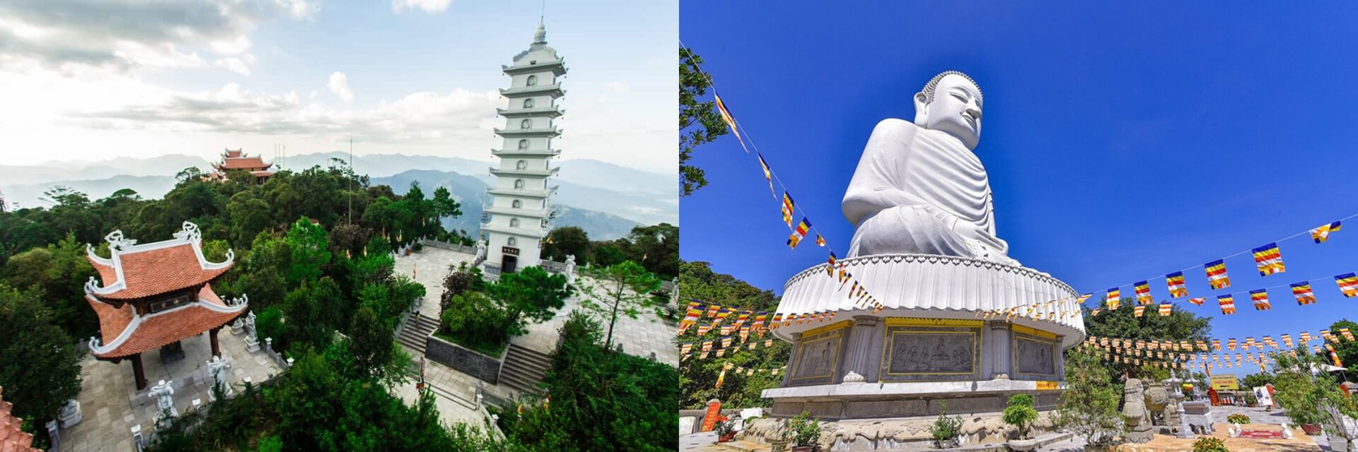 Những địa điểm Chùa Linh Ứng Bà Nà, Linh Phong bảo tháp và Linh Phong thiền tự ở Bà Nà Hills