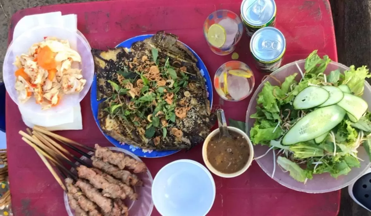 Cá đuối nướng Hoa Mập.