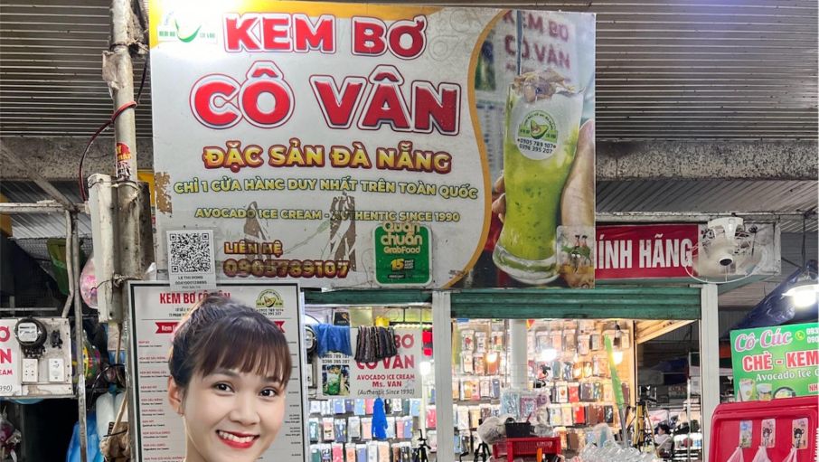 Kem bơ Cô Vân (Chợ đêm Helio)