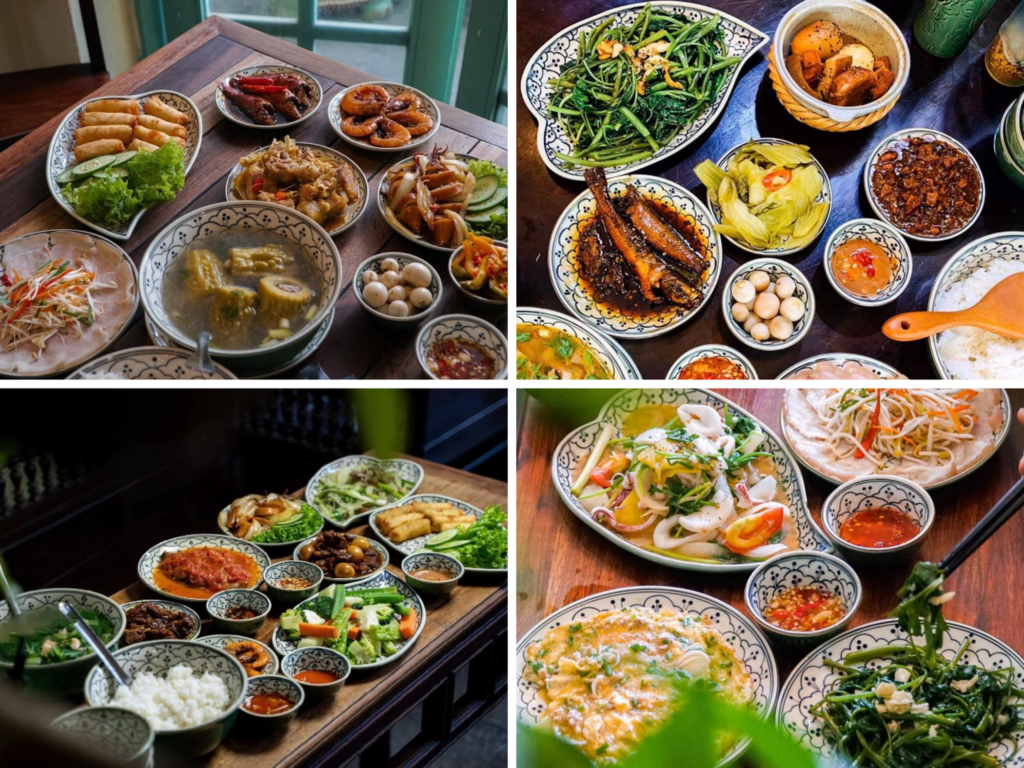 Mâm cơm nhà mang hương vị miền Trung quen thuộc - ăn gì ở đà nẵng buổi tối