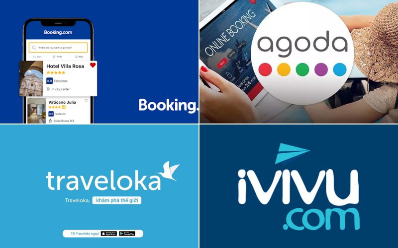 Có thể đặt khách sạn qua các app online.