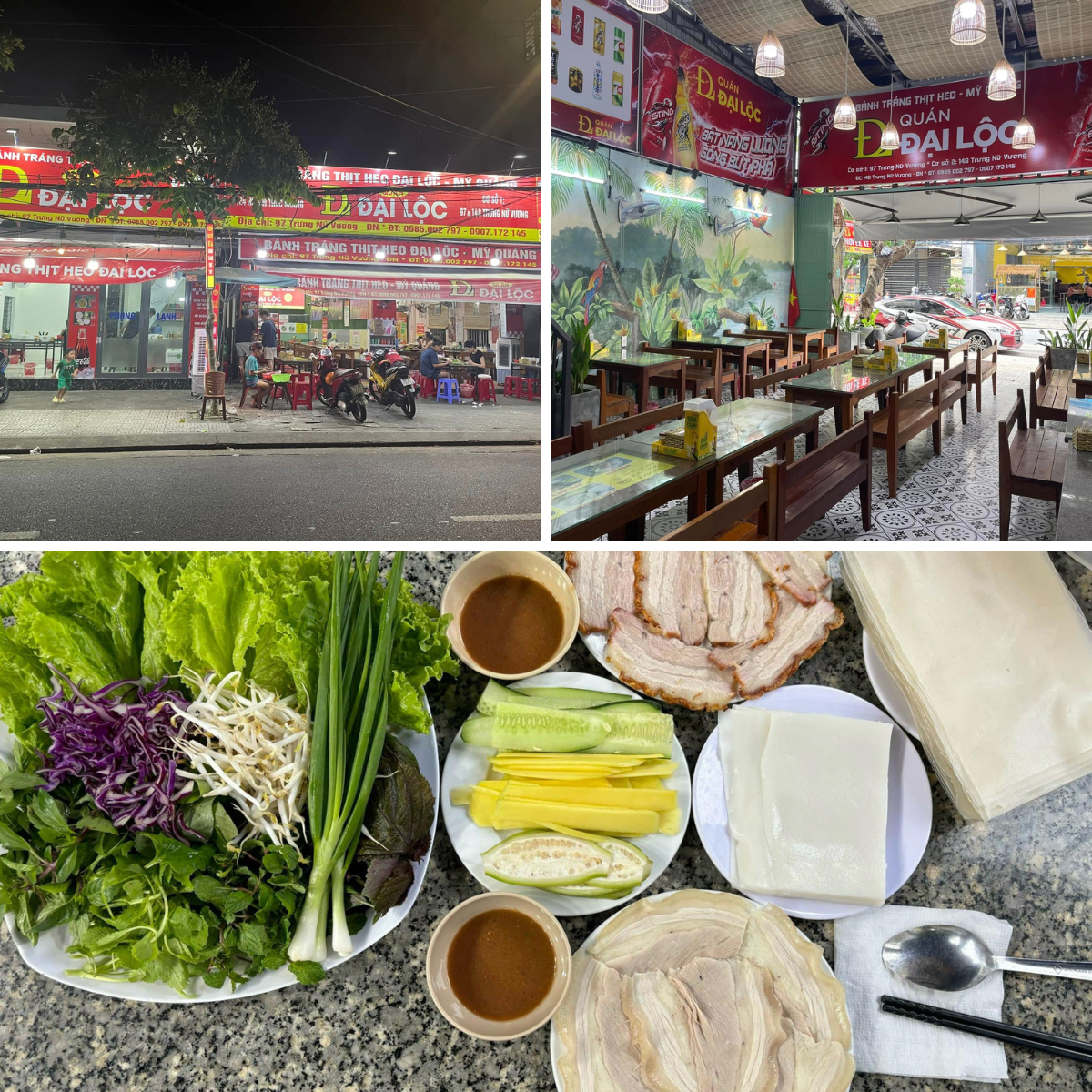 bánh tráng cuốn thịt heo