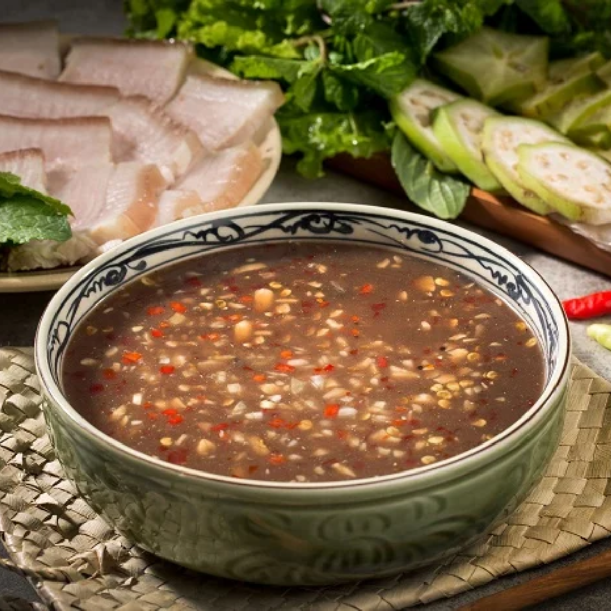 Bánh tráng cuốn thịt heo