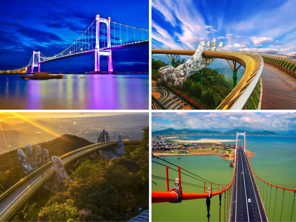 Hai điểm đến phù hợp để kết hợp trong những lịch trình tham quan riêng - các cây cầu nổi tiếng ở đà nẵng