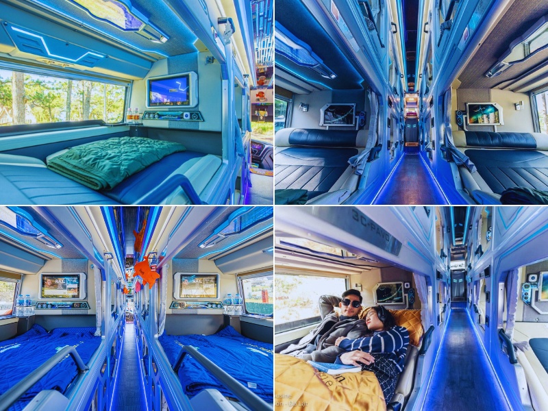 Xe limousine giường nằm tiện nghi đi Đà Nẵng-du lịch ở đà nẵng cho cặp đôi