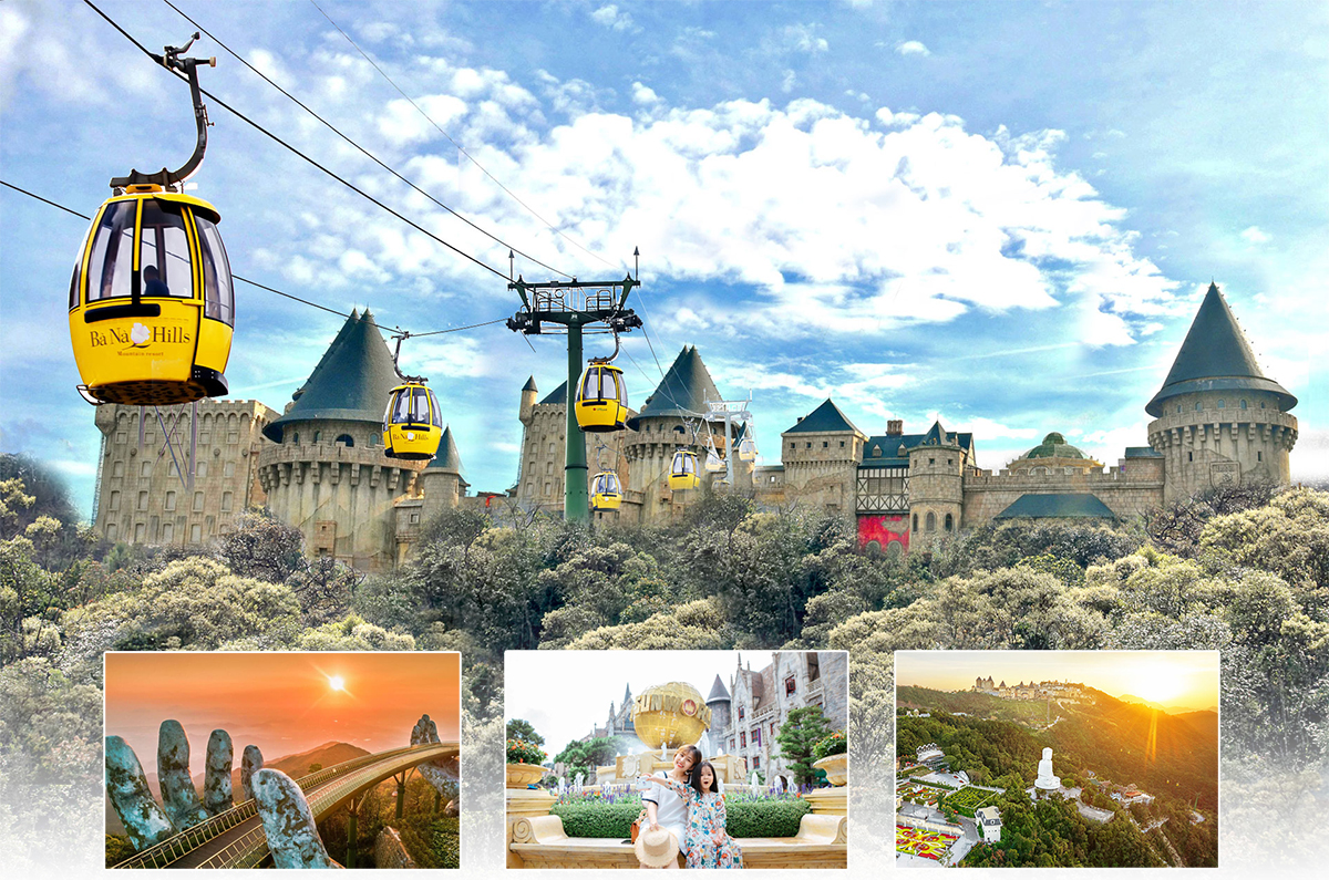 Bà Nà Hills là địa điểm không thiếu trong lịch trình du lịch Đà Nẵng 4 ngày 3 đêm.
