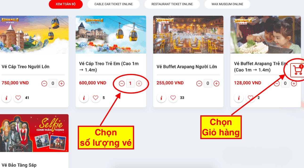 Vé bà nà hills