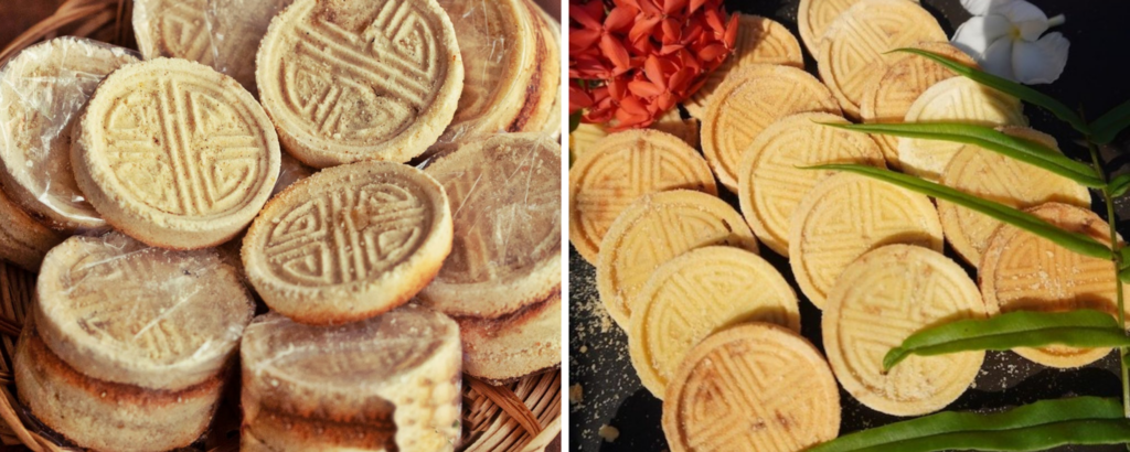 Bánh đậu xanh nhân thịt với vị mặn ngọt hài hòa