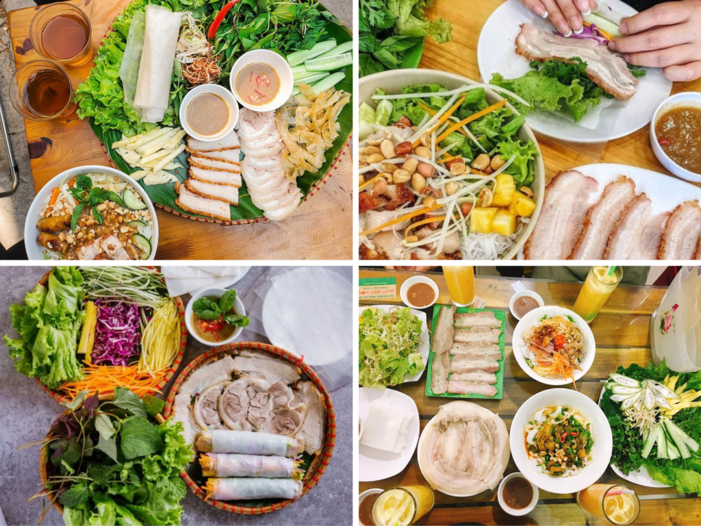bánh tráng cuốn thịt heo -đặc sản nổi tiếng đà nẵng
