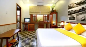 Phòng ngủ tại khách sạn Thanh Vân 1 Hội An