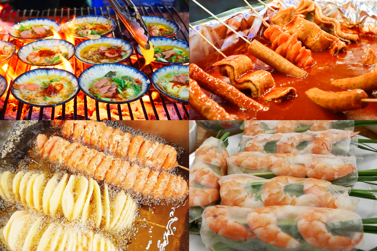 Đồ ăn ở chợ đêm Đà Nẵng